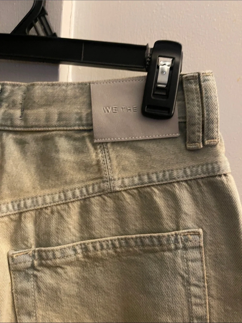 Free People We The Free Women’s Mud Wash Bermuda Denim Jean Jorts Size 25 NWOT